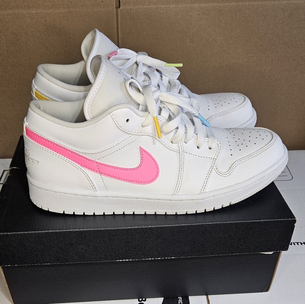 Air Jordan 1 Low White Multi Color